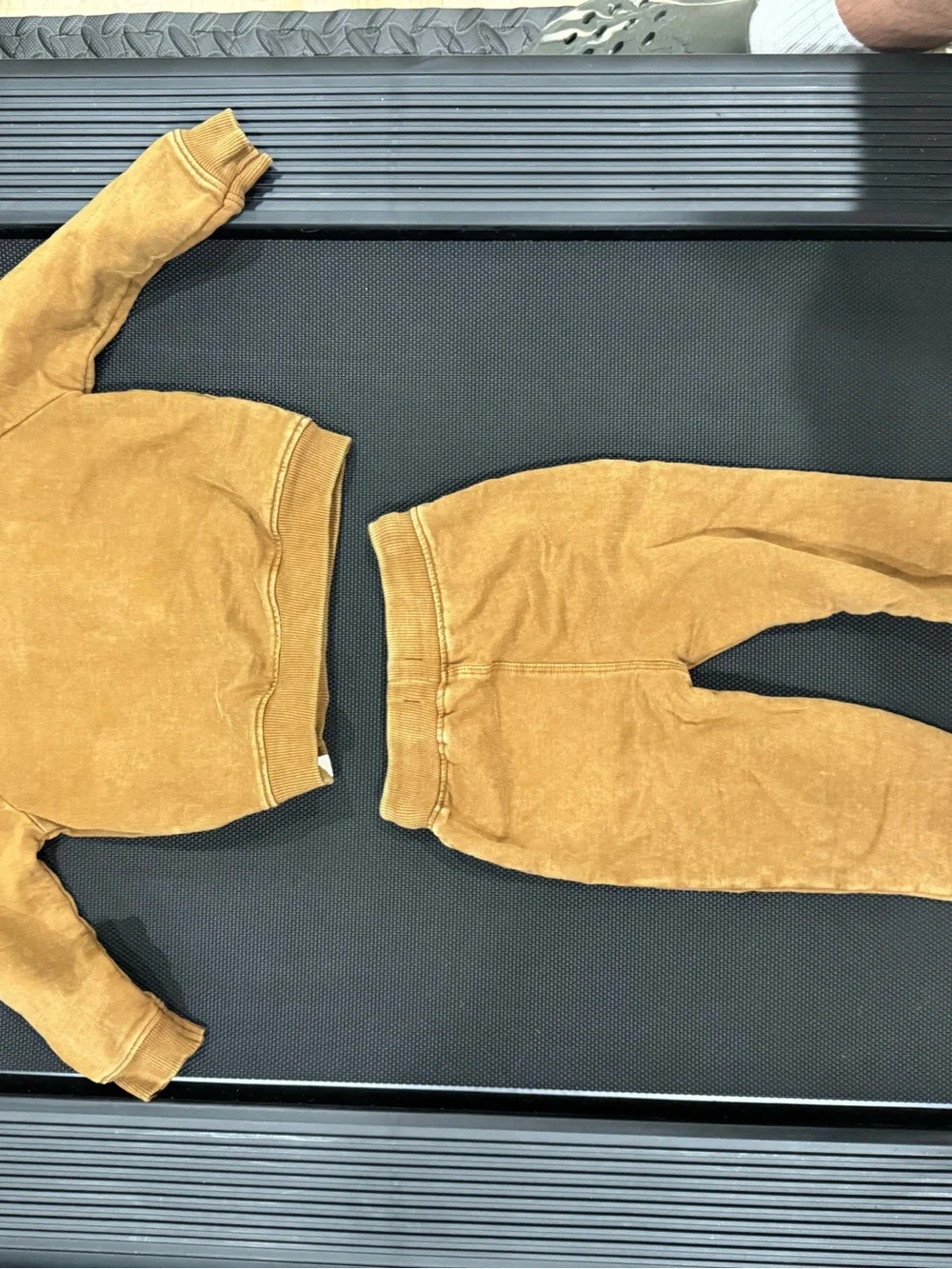 Kids Cozy Brown Sweatshirt & Jogger Set
